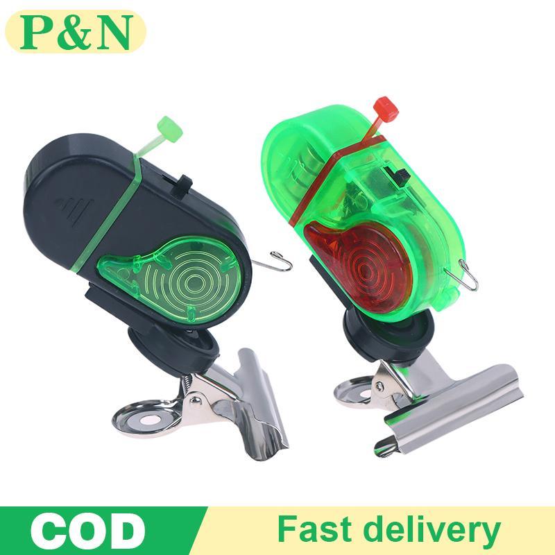 [P&N] 1Pc Fishing Rod Alarm Portable Single/Double-lamp Electronic Fishing Bite Sound Alarm Fish Bel