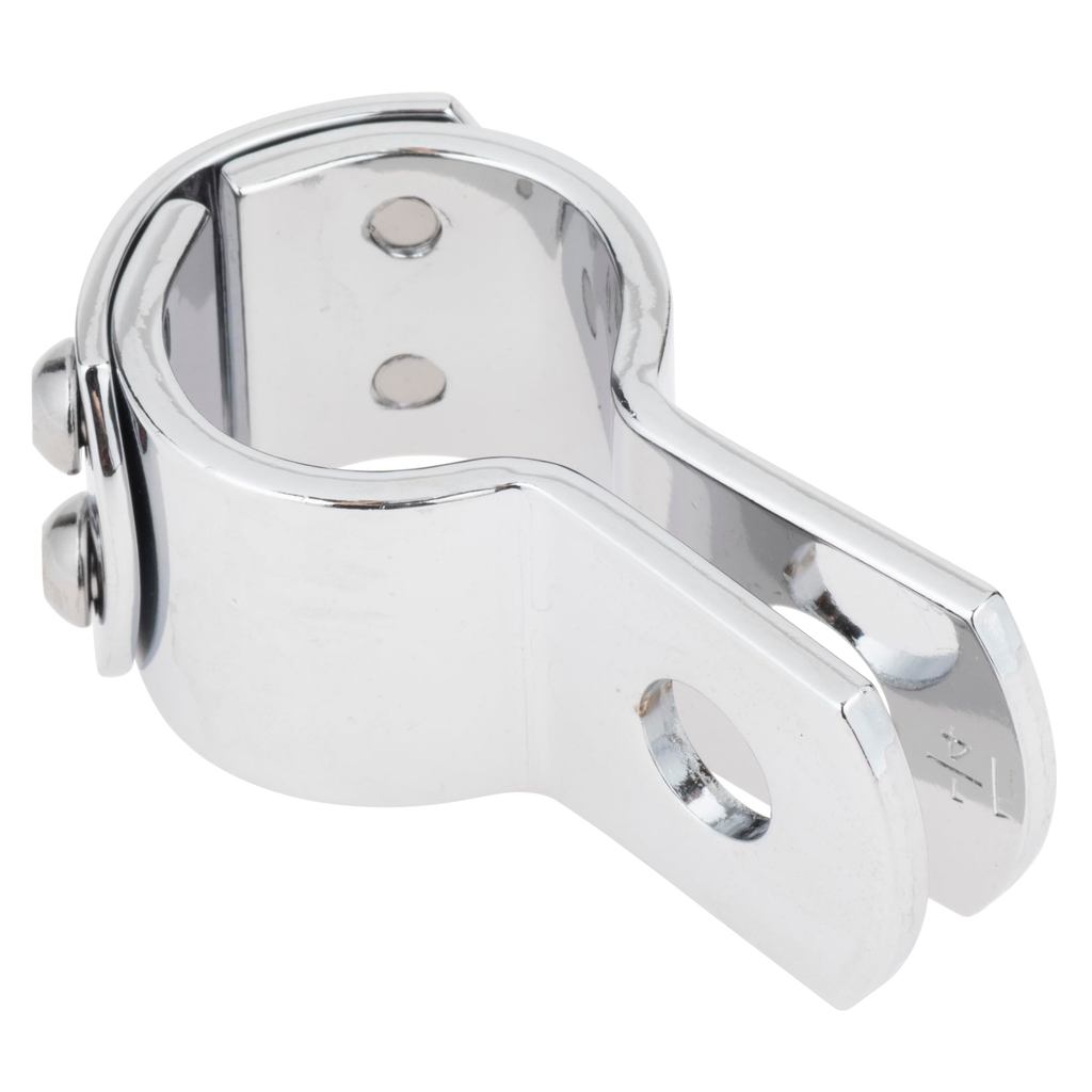Kijima Motorcycle Parts 3-Piece Clamp 1-1/4" (31.8mm) Universal Chrome Plated 1PC HD-05402