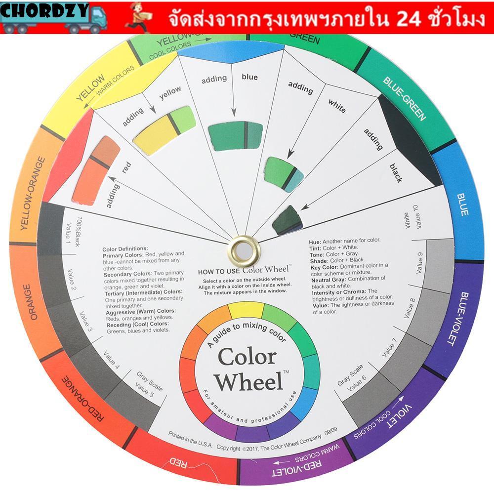 การ์ดล้อสี CHORDZY สี 14 ซม. สเปกตรัมสี วงกลม Chromatic