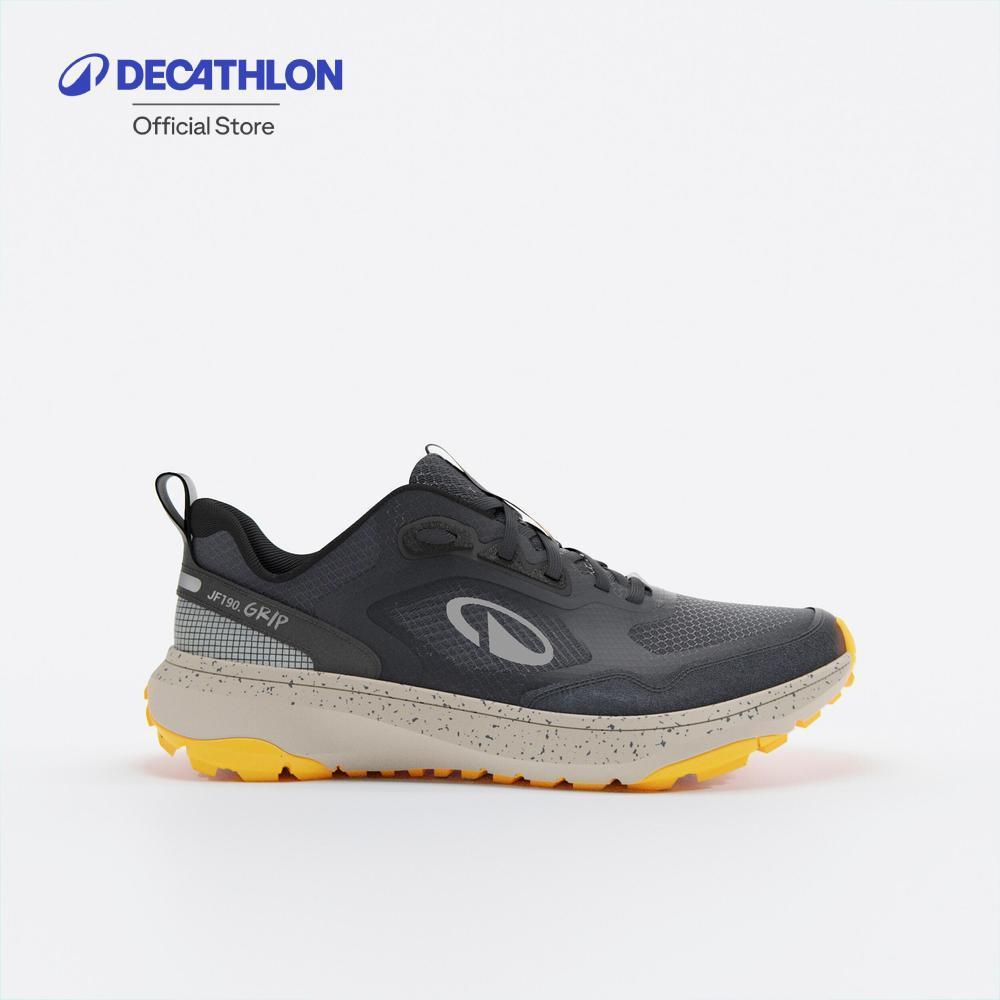 Decathlon Men'S Running And Trail Running Shoes รองเท้าวิ่งและวิ่งเทรลสำหรับผู้ชาย รุ่น Jf 190 Grip - Blue/Yellow
