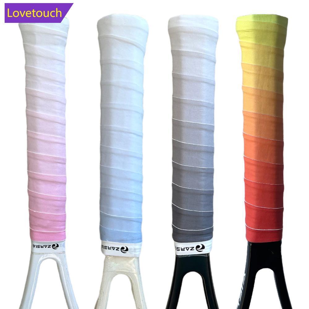 LOVETOUCH Gradient PU ไม้เทนนิส Overgrip เหงื่อ Band Absorption Grip ไม้แบดมินตันจับเทนนิส Griptape 
