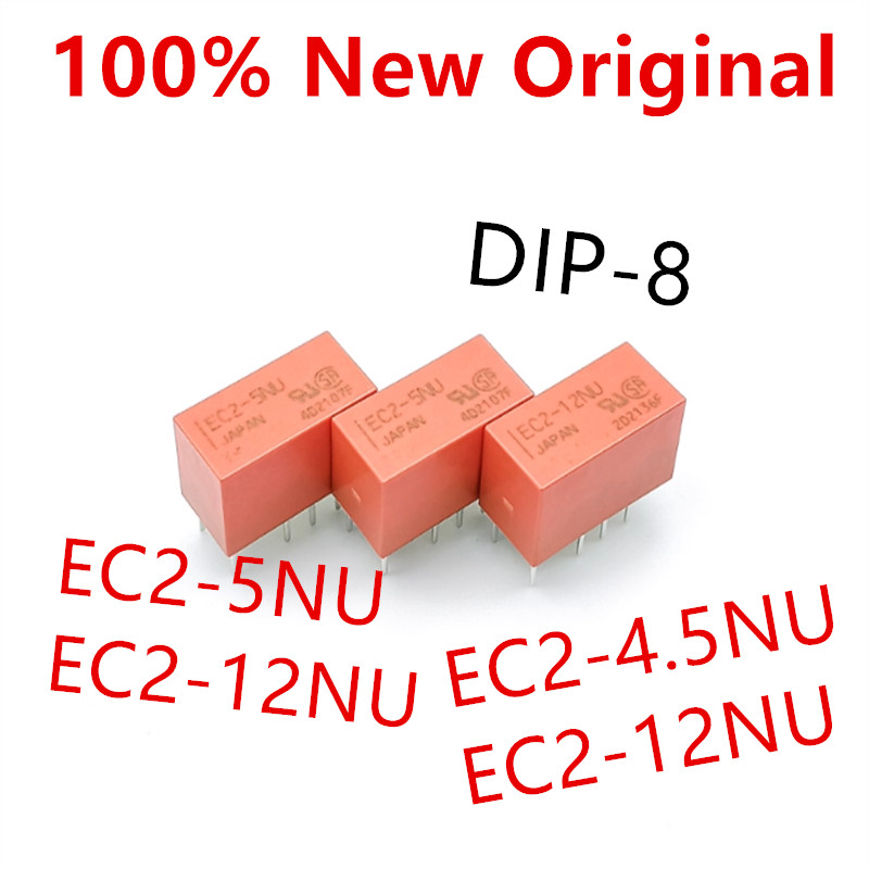 10 ชิ้น EC2-5NU EC2-4.5NU EC2-12NU EC2-24NU DIP-8 รีเลย์สัญญาณเล็กใหม่