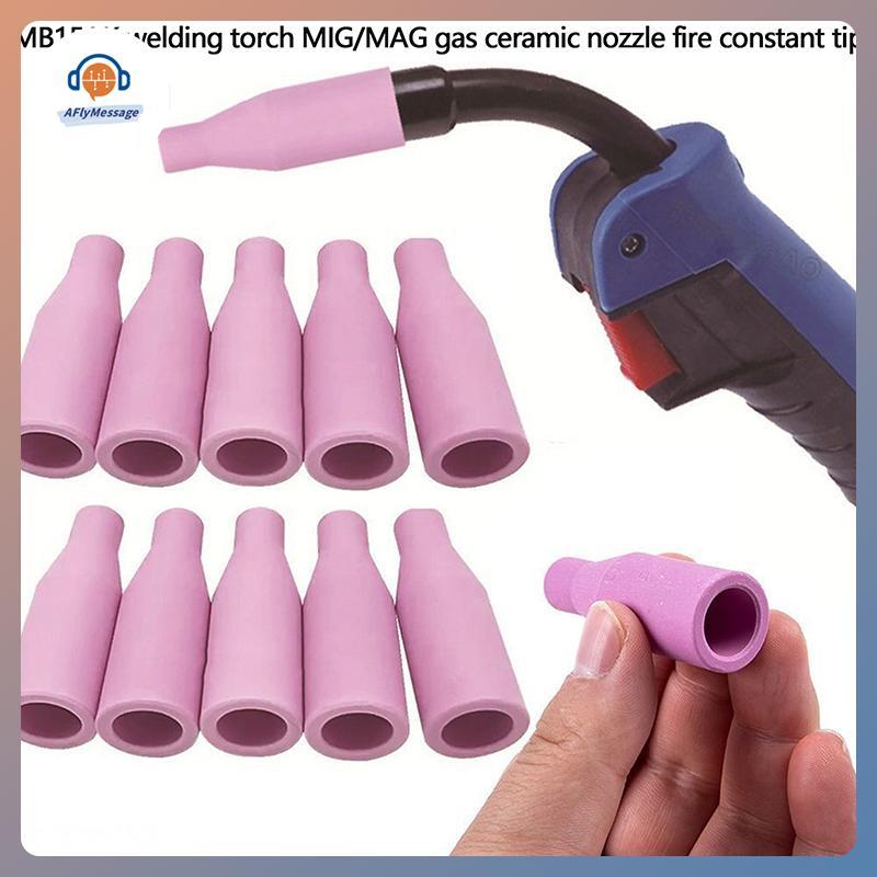 AFl 1/2PCS สไตล์ยูโรเชื่อมเคล็ดลับหัวฉีดโล่ถ้วยสําหรับไฟฉายเชื่อม MB-15AK 14AK MIG/MAG แก๊สเซรามิคหัวฉีด TH