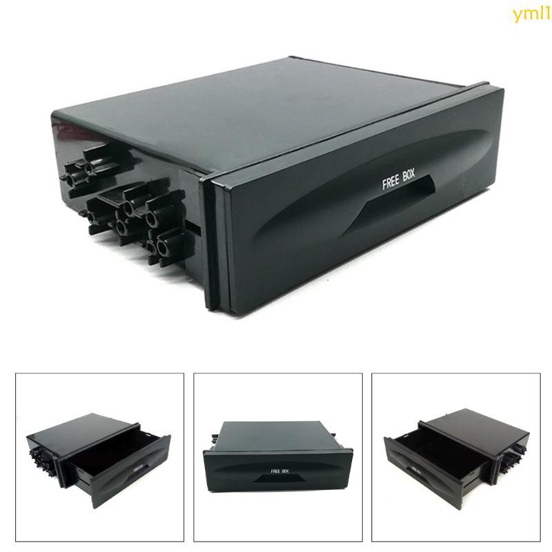 Yml1 1 Din รถวิทยุสเตอริโอ Refitting Dashboard กล่องเก็บชุดรถ CD-Player Dash