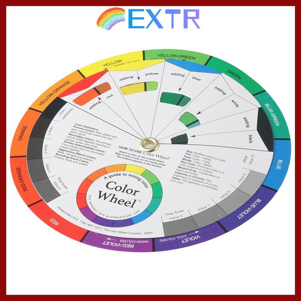 【พร้อมส่งไทย】EXTR ล้อผสมสีสัก อเนกประสงค์ Color Spectrum, Color Wheel Card, Color 14cm, Chromatic Circle