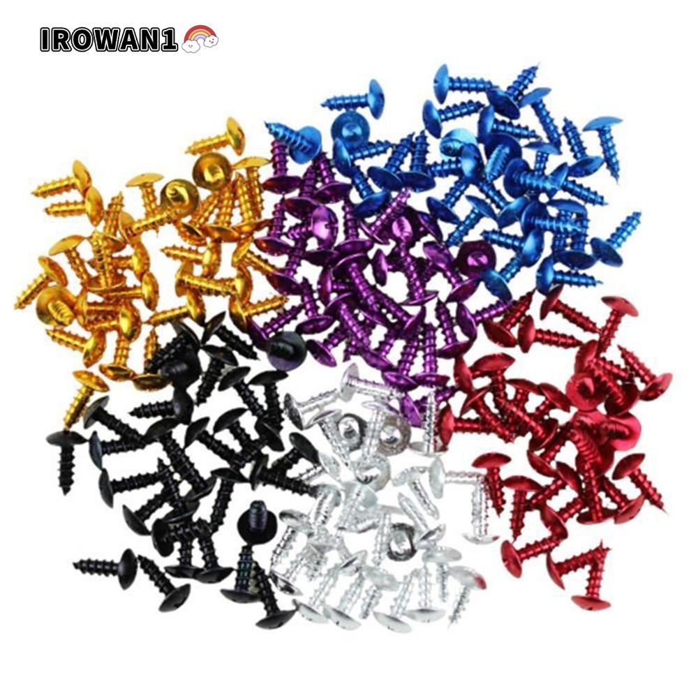 ไอโรวัน1 30ชิ้นตกแต่งสายฟ้าชุด,ที่มีสีสัน ม5x16สกรูแตะตัวเอง,อัพเกรดอุปกรณ์เสริมอลูมิเนียมอัลลอยด์สากลรถจักรยานยนต์สกรูสําหรับรถมอเตอร์ไซด์/จั