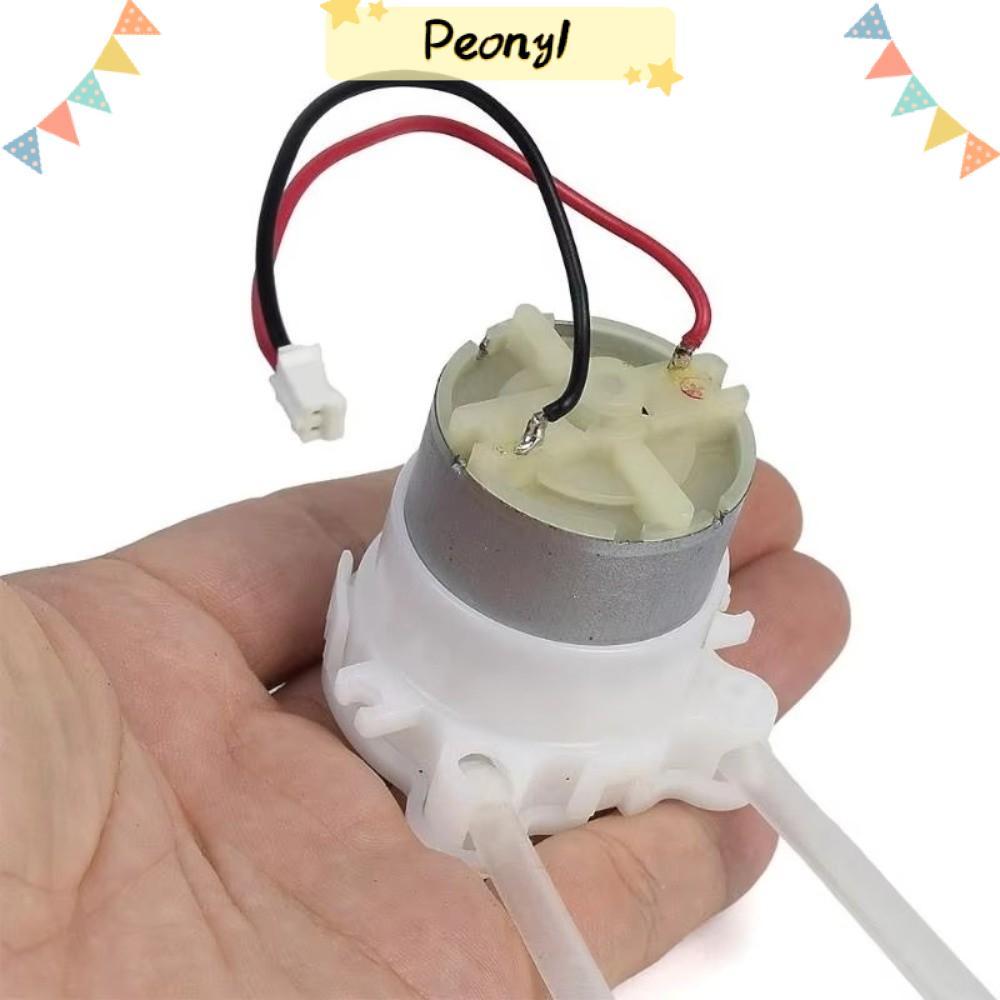 PEONY Micro Peristaltic Pump, แปรงโลหะเกียร์มอเตอร์ปั๊มของเหลว, ปั๊มบีบ 500 RPM DC 6V ปั๊มน้ํา