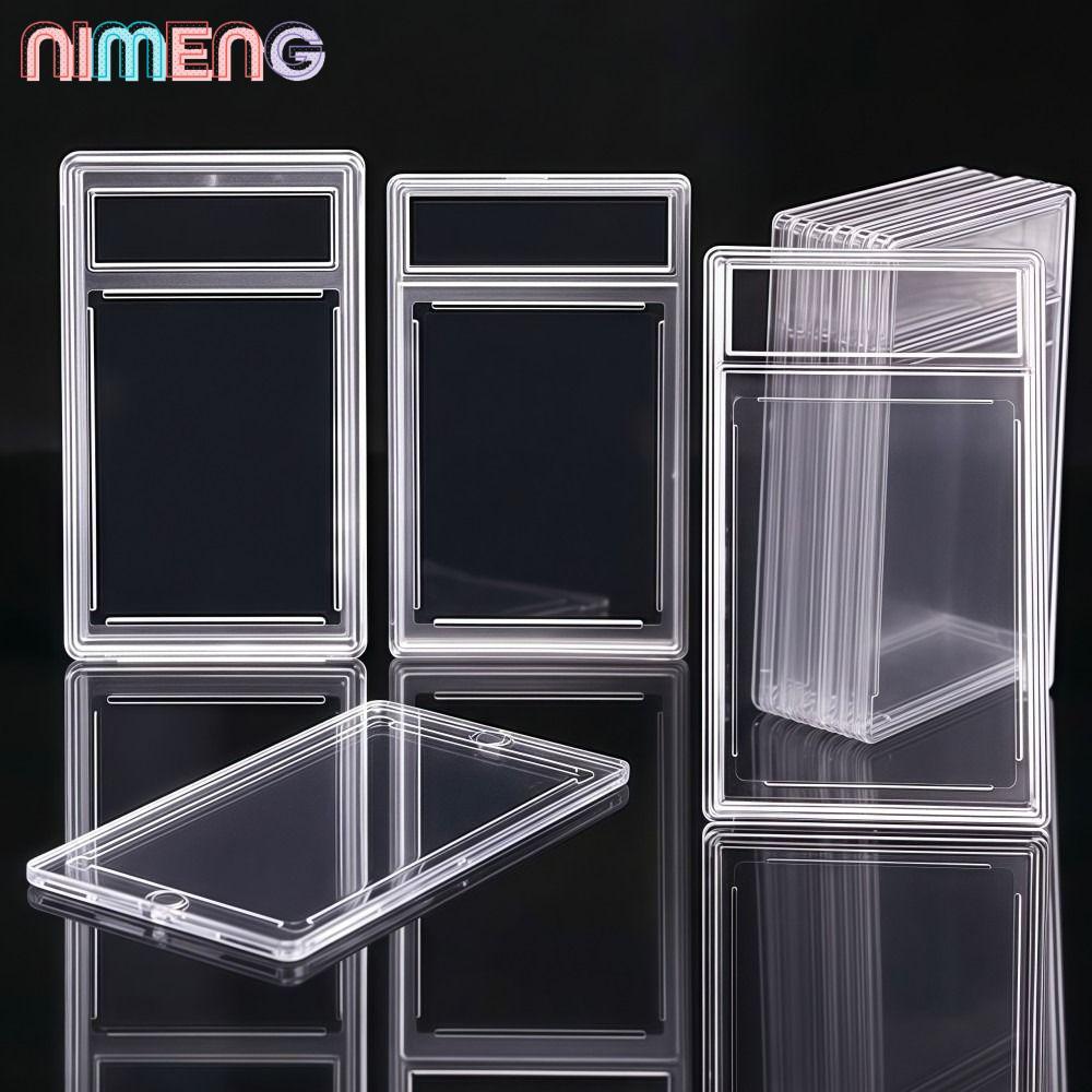 กล่องการ์ดสะสม NIMENG 35PT, การ์ดเกรด PSA ที่ทนทานแบบถอดได้, ป้องกันรังสียูวีคุณภาพสูงโปร่งใสทนทาน Trading Card กล่องป้องกันจอแสดงผลจัดเก็บ
