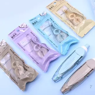 เทปลบคำผิดแบบกด รีฟิลได้ 6 ม. สีพาสเทล เทปลบคำผิดน่ารัก พร้อมไส้เปลี่ยน สำหรับนักเรียน โรงเรียน ออฟฟิศ