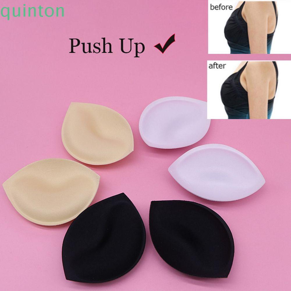 QUINTON ฟองน้ํา Bra Pads Push Up Bra Pads Lift Up Bra Breathable ปรับ Intimates อุปกรณ์เสริมแทรกหน้า
