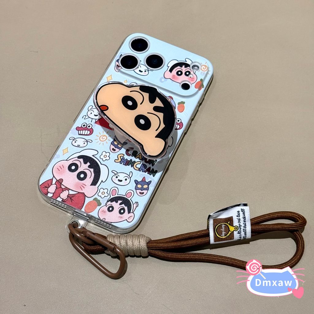 การ์ตูนเครยอนชินจังยืนเคสโทรศัพท์สําหรับRealme 16 15X 15T 15 14T 14 14X 13 12X 11X 10 9i 9 8s 8i 8 7