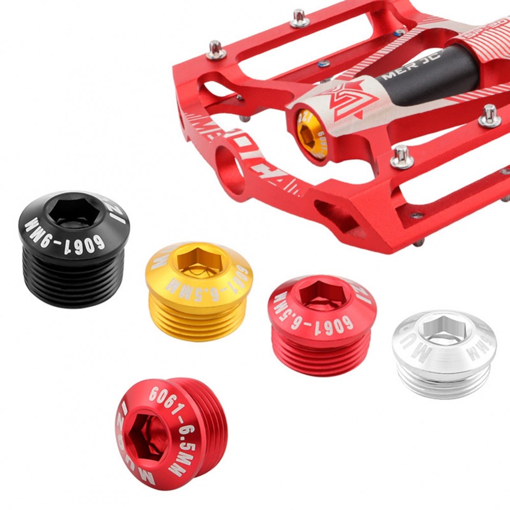 อะไหล่ปั่นจักรยานทดแทน Accesorios Pedal Cap 2 ชิ้น 4 สีกันฝุ่น