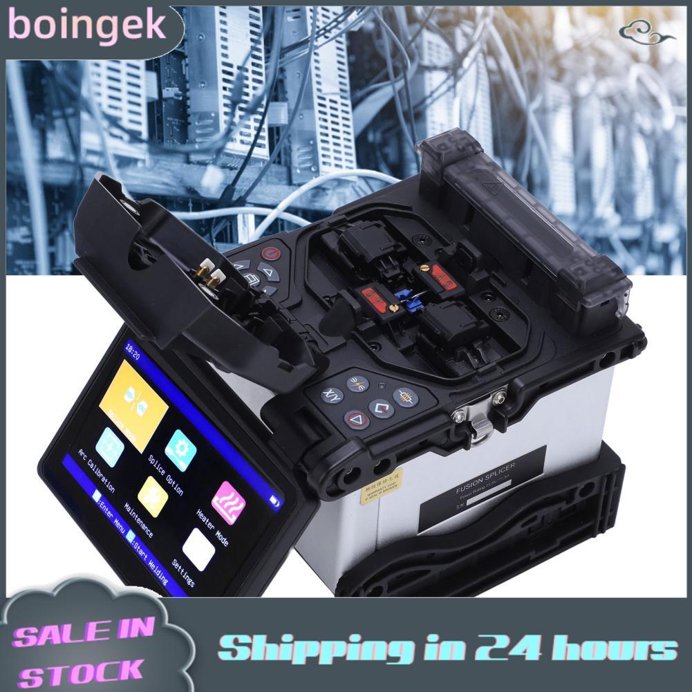 Boingek Fiber Optic Fusion Splicer 5in จอแสดงผล LCD 6 มอเตอร์สำหรับวิศวกรรมเครือข่าย