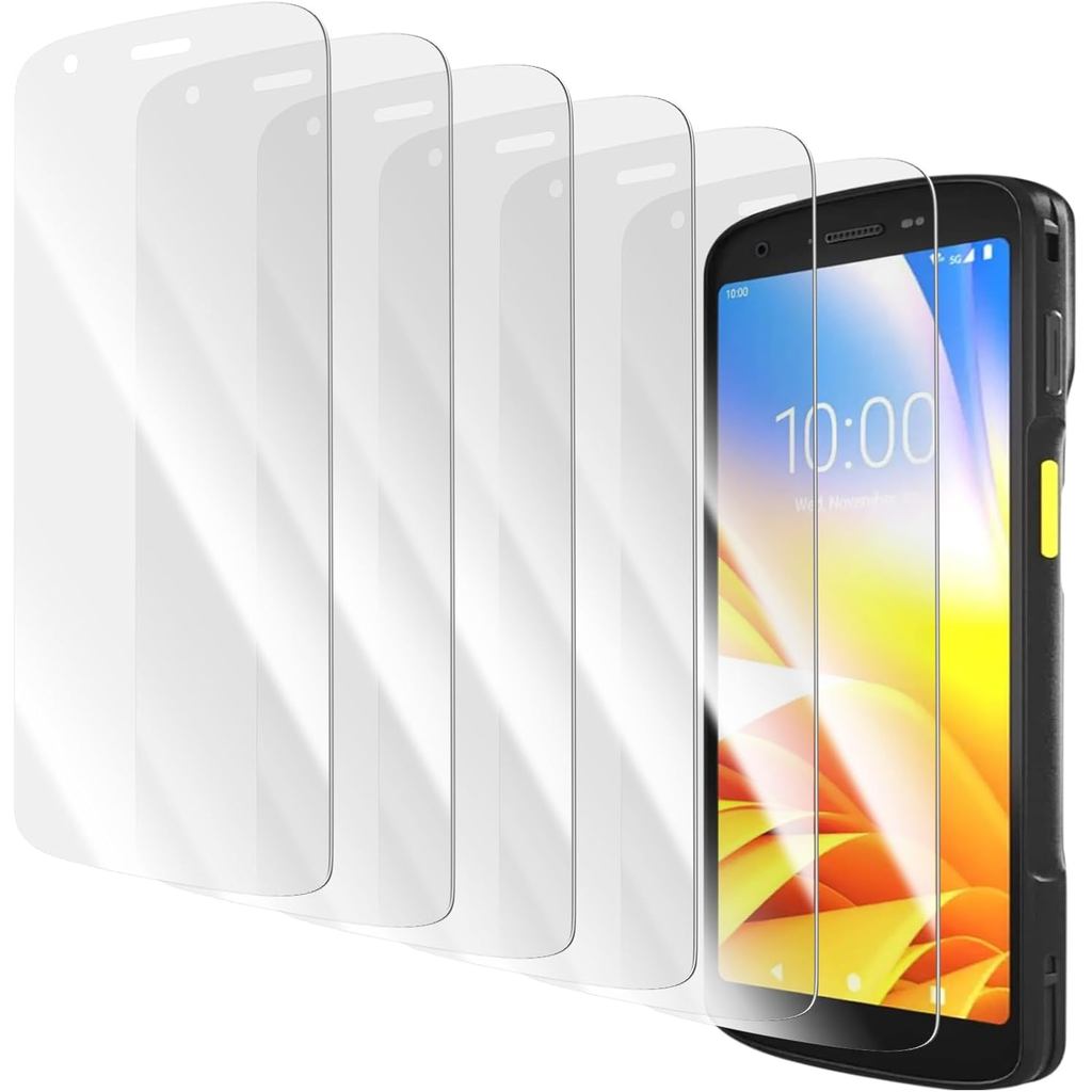 6PCS กระจกนิรภัยป้องกันหน้าจอสําหรับ Zebra TC22 TC27 Barcode Scanner มือถือคอมพิวเตอร์แก้ว Protector