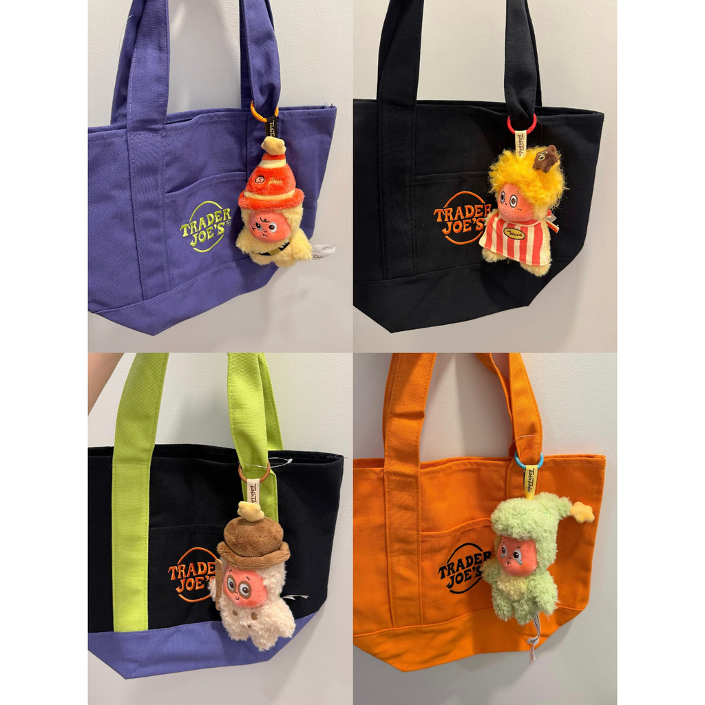 2026 Limited Edition Trader Joes Grocery Bag  ทนทาน Large-ความจุ Tote / New Trader Joes Mini Canvas 