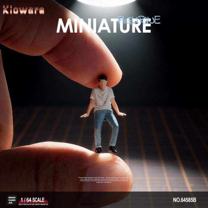 Kloware Miniature วัตถุตุ๊กตาเรซิ่น 1 64 Scale Tiny People รุ่นสะสมสําหรับ Diorama ฉากเค้าโครง