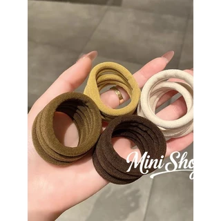 Mini shopพร้อมส่งยางมัดผมผ้ากำมะหยี่ ฟีลเกาหลี 20ชิ้นต่อ1กล่อง 9บาท ถูกมาก(Tm-1)