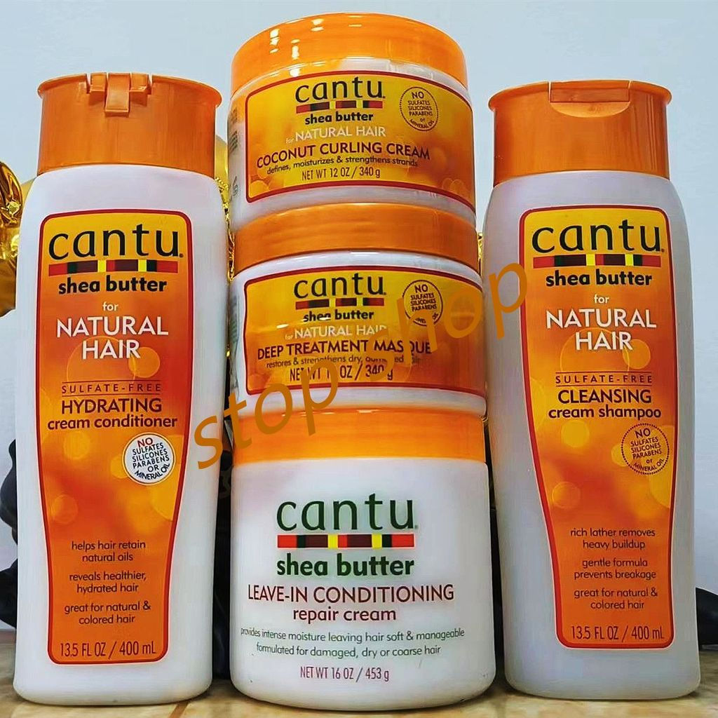 热卖 洗型养护套装Cantu Shea Butter Natural Hair Jumbo Combo4.18