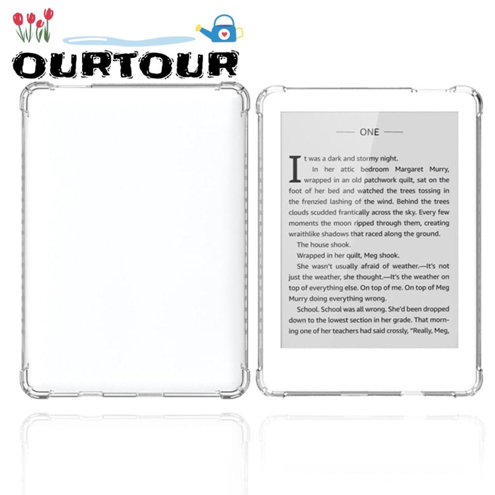 URTOUR 6 นิ้ว E-Reader, ฝาครอบป้องกันป้องกันการตกกันกระแทก, เคสด้านหลังโปร่งใส TPU ที่ทนต่อการสึกหรอ