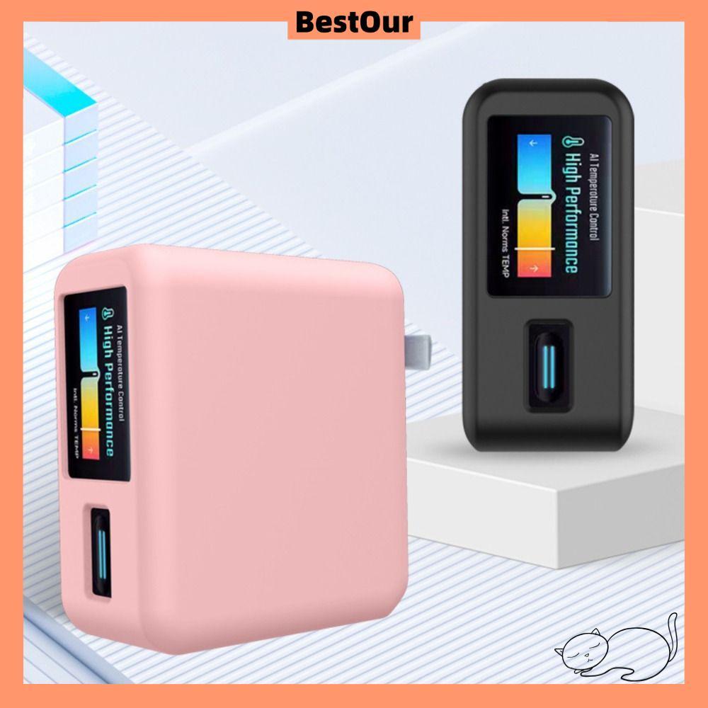 BESTOUR ซิลิโคน, กันฝุ่นสีทึบป้องกัน, กระเป๋าพกพากันกระแทกแบบนุ่มสําหรับ CUKTECH 10 Ultra GaN Charge