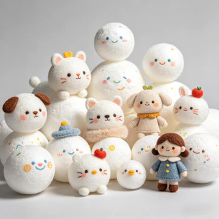 ลูกบอลโฟมแข็งสีขาว DIY Craft Polystyrene Balls รอบ EPS Balls