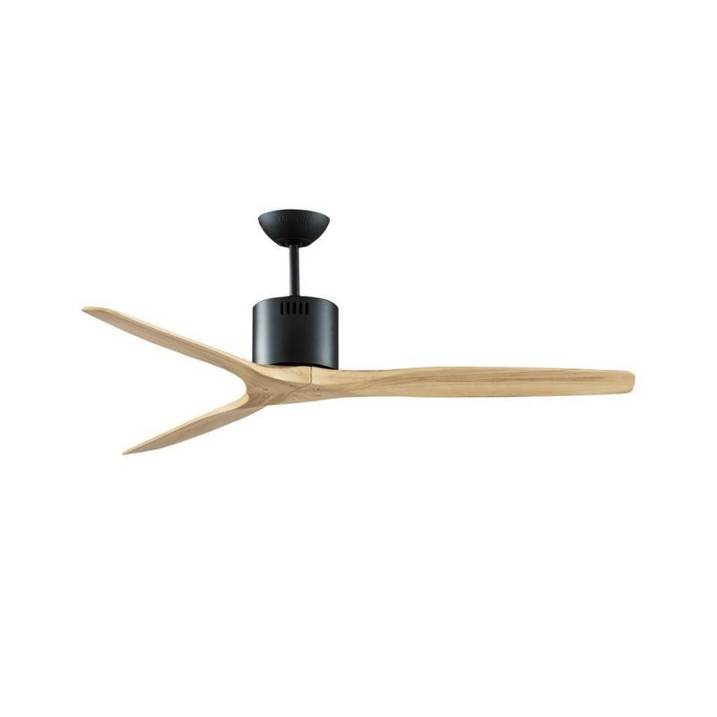 L&E พัดลมเพดานKEN52DC WP/NATURAL WOOD-DR+RC