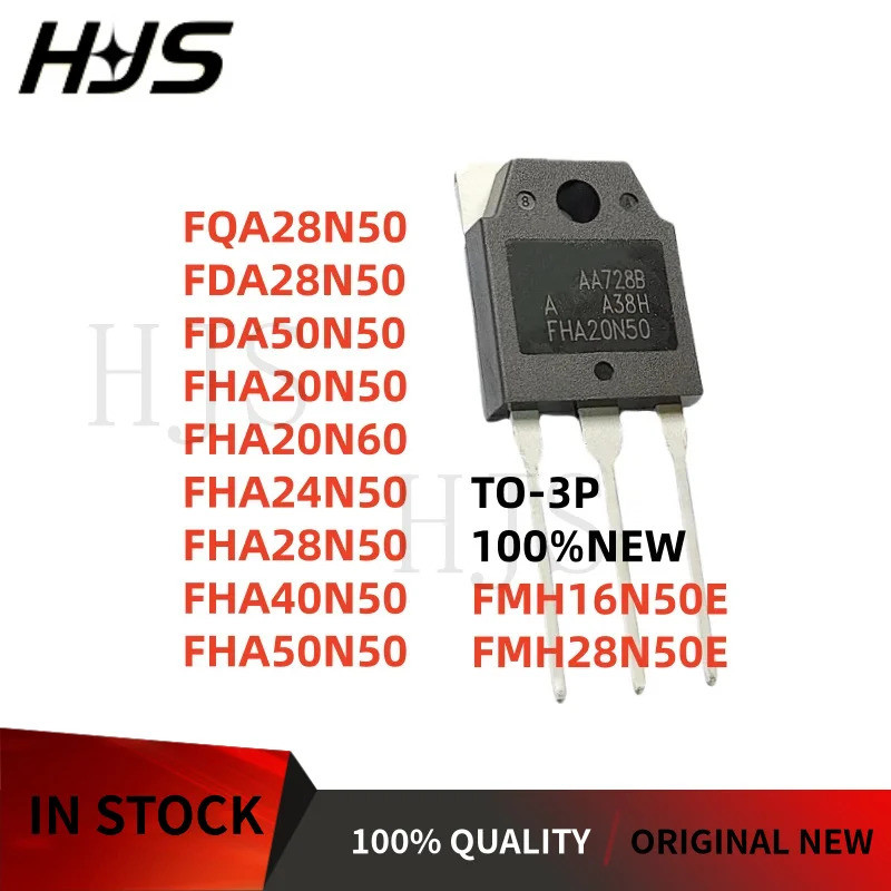 5PCS FQA28N50 FDA28N50 FDA50 FHA20N50 FHA20N60 FHA24N50 FHA28N50 FHA40N50 FMH16N50F50F50F30FH50E ชิป