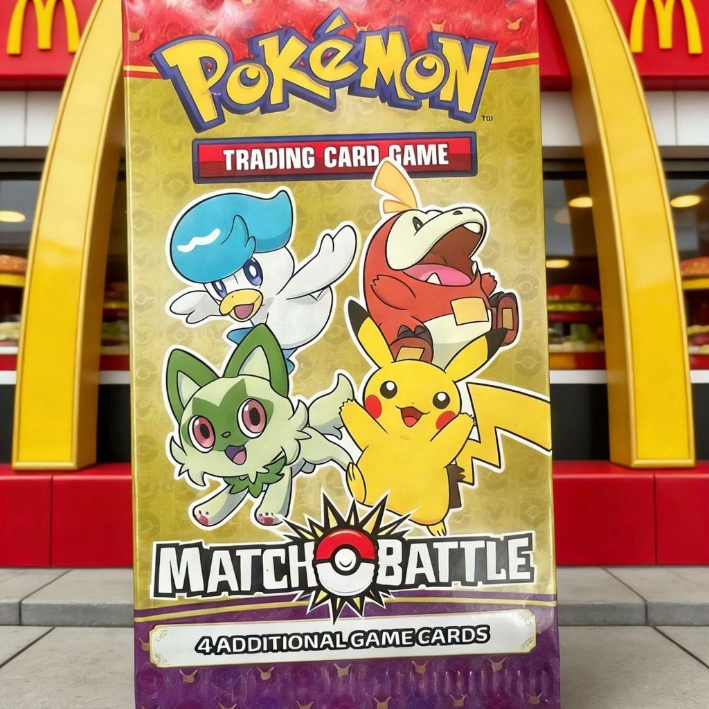 American Limited Pokémon Card Mystery Pack โมเดลความร่วมมือของ McDonald