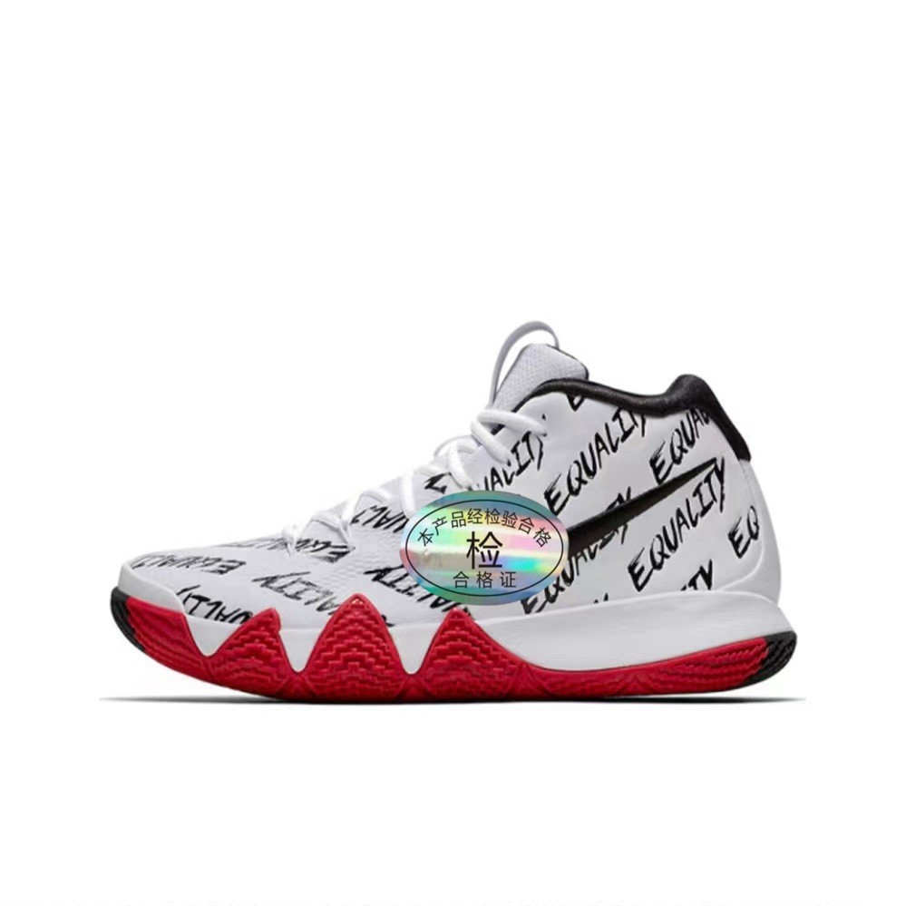รองเท้าKyrie 4 สำหรับทั้งผู้ชายและผู้หญิง ใช้เล่นบาสเก็ตบอล มีหลากหลายสีให้เลือก AA2897-100 PFLQ
