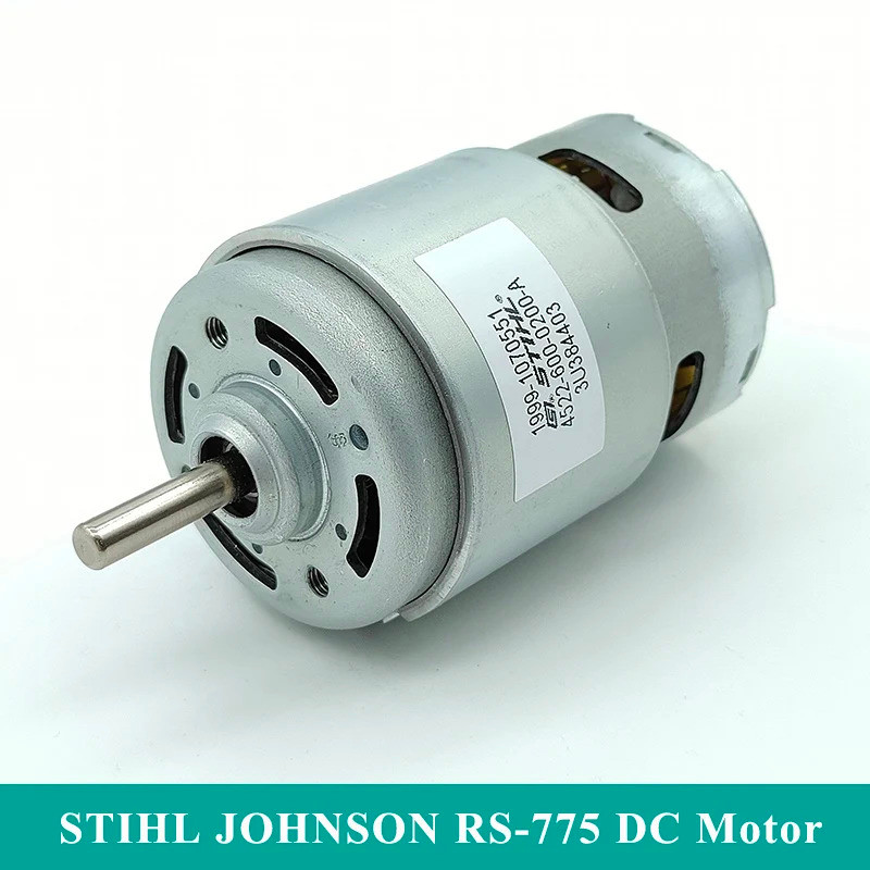 JOHNSON RS-775 DC มอเตอร์เครื่องยนต์ DC 12V 18V 24V ความเร็วสูง Dual Ball Bearing 42 มม.มอเตอร์ DIY 