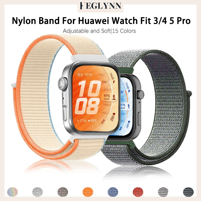สายรัดไนล่อนอ่อน for Huawei Watch Fit 5 4 3 / 5 Pro / 4 Pro อุปกรณ์เสริมที่ปรับได้ for Huawei Watch Fit 3