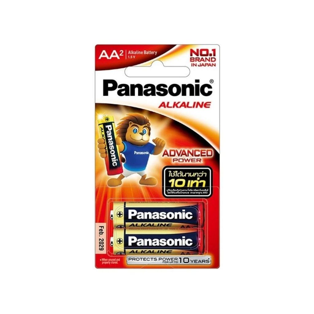 พานาโซนิค ถ่านอัลคาไลน์AA (Panasonic Alkaline Battery AA 2Pcs.)