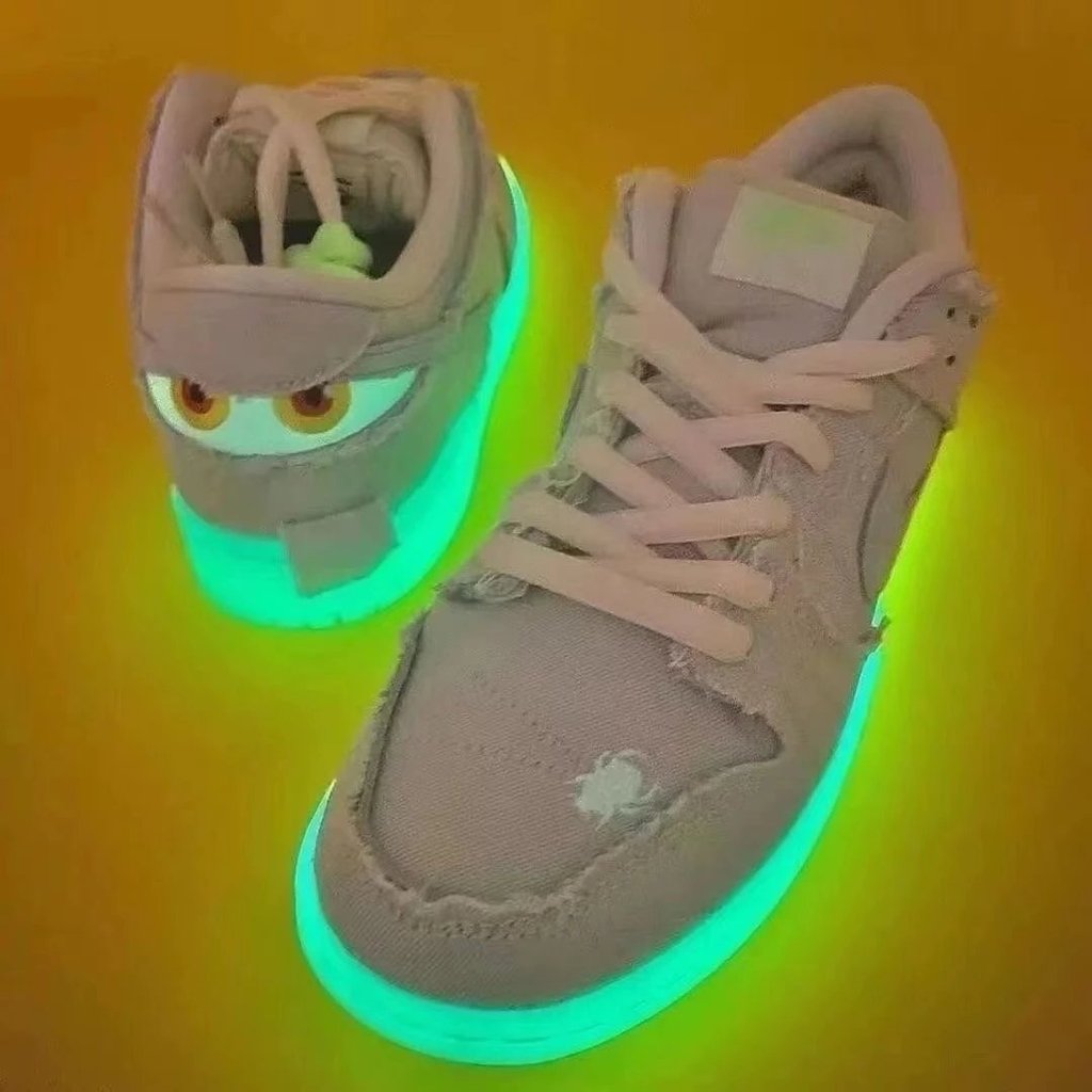 Luminous Dunk Mummy Halloween Beige Air Cushion Shoes คุณภาพสูง