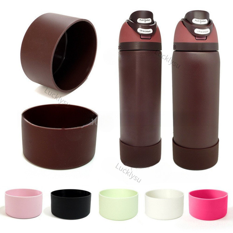 Black Cherry Protetive Silicone Boot for Owala Water Bottle 24 oz 32 oz 40 oz, Anti-Slip Protective Sleeve for FreeSip/Twist/Flip Stainless Steel Water Bottles Accessories