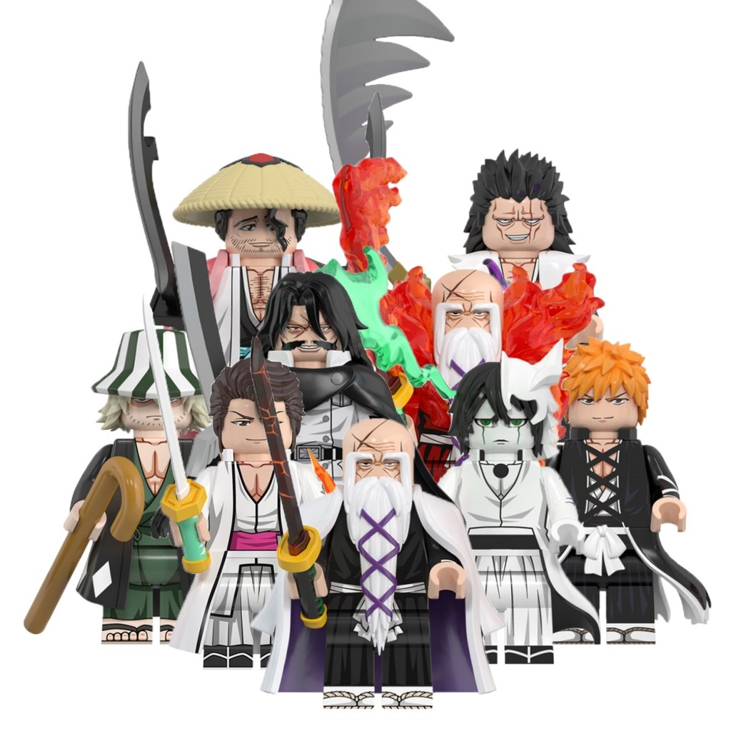 Anime BLEACH Action Figure Yhwach Kurosaki Ichigo Zaraki Kenpachi Aizen Sousuke ของเล่นคอลเลกชันบล็อ