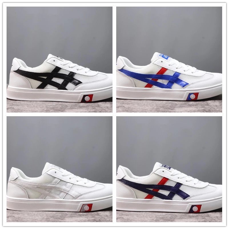 Asics/Asics Tiger MEXICO66 Asics Onitsuka Tiger หนังตาข่ายระบายอากาศรองเท้าลําลอง Hollow Breathable 