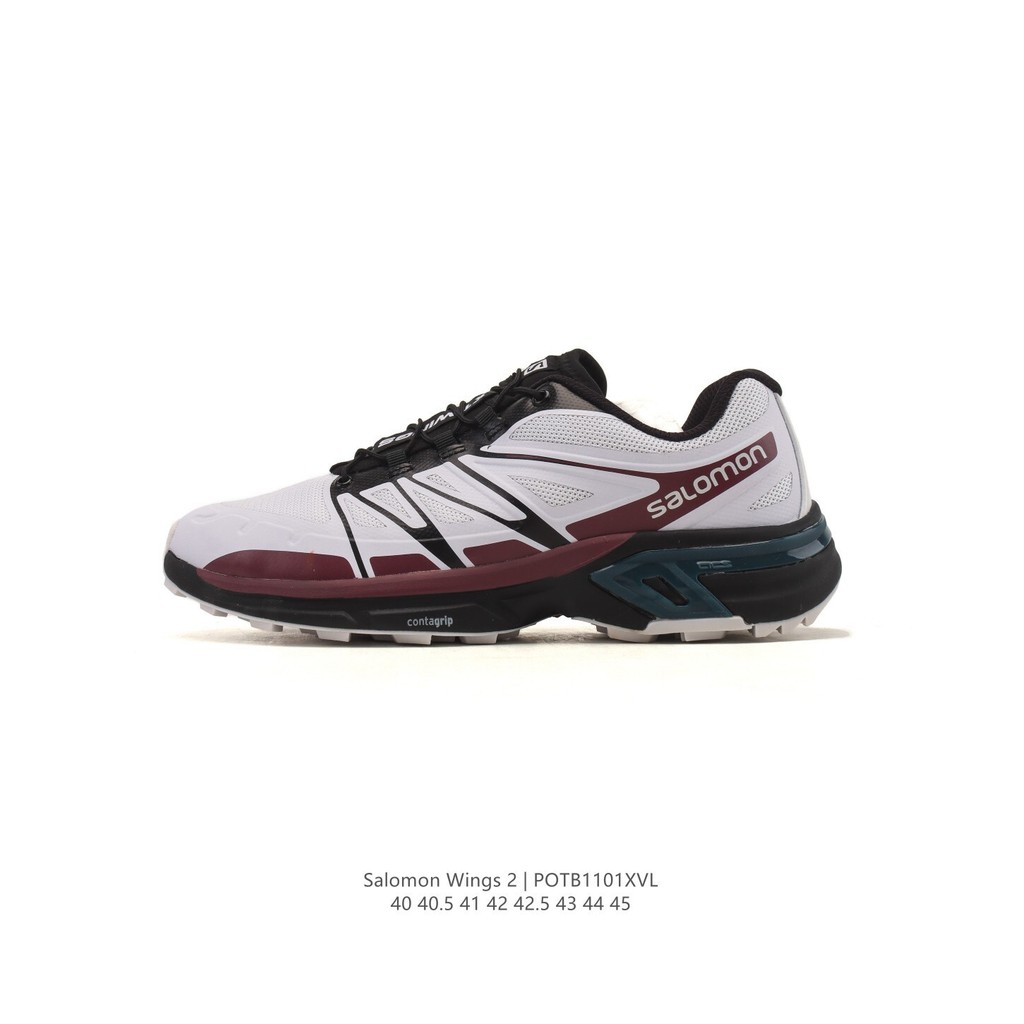 SALOMON XT-WINGS 2 รองเท้าวิ่งกลางแจ้ง ออกแบบ breathale, outsole กันลื่น พร้อมระบบเชือกรองเท้าที่คล้