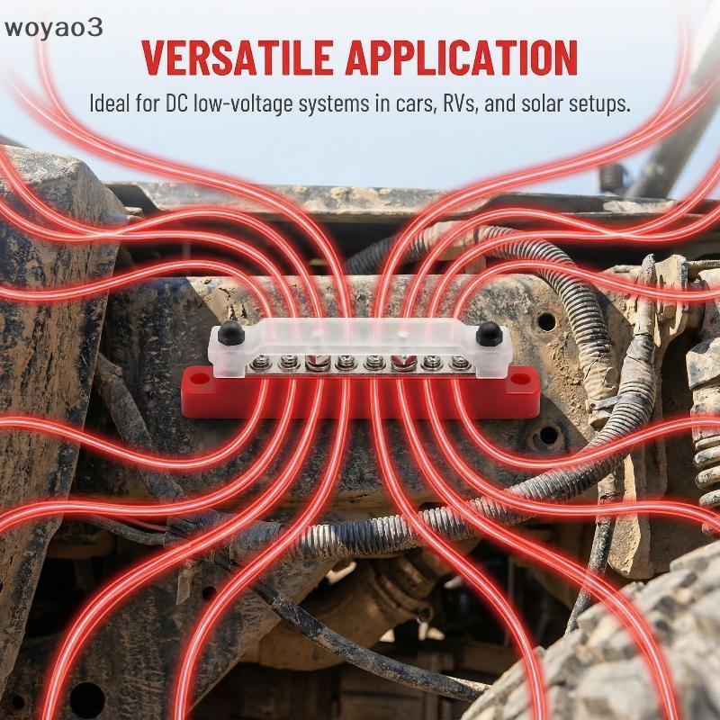 [WY3] M6 Power Bus Bar Terminal Blo ผู้จัดจําหน่ายกระแสไฟฟ้าสําหรับระบบเครื่องเสียงรถยนต์อัพเกรดและแ