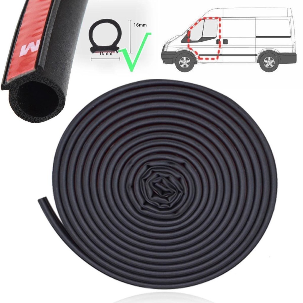 10M สําหรับ Ford Transit Tourneo เชื่อมต่อ Courier Custom Mk4 mk5 mk6 mk7 Mk8 ประตูซีลแถบ 16x16 มม.ค