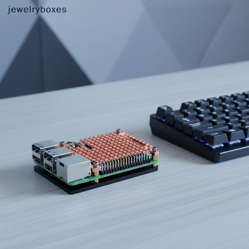 [กล่องเครื่องประดับ] Raspberry Pi 4 Passive Cooling Copper Heatsink and Case Plate Kit for Gaming an
