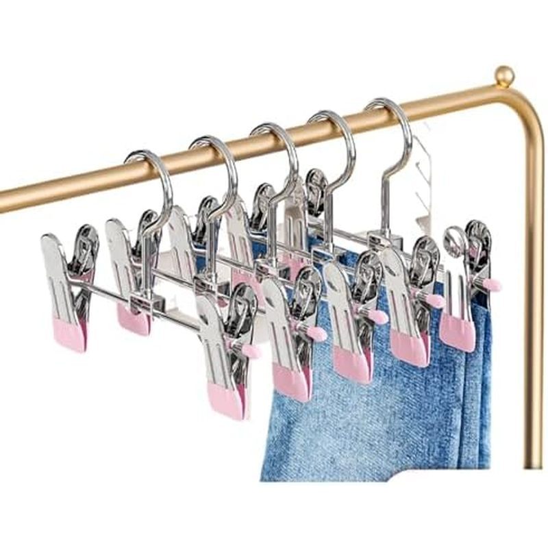 裤架夹子家用无痕裤子专用收纳神器裙子挂衣架 Kitchen Clothes Hanger for Daily Used,多功能整理师晾晒架 KCookware Accessories - 718