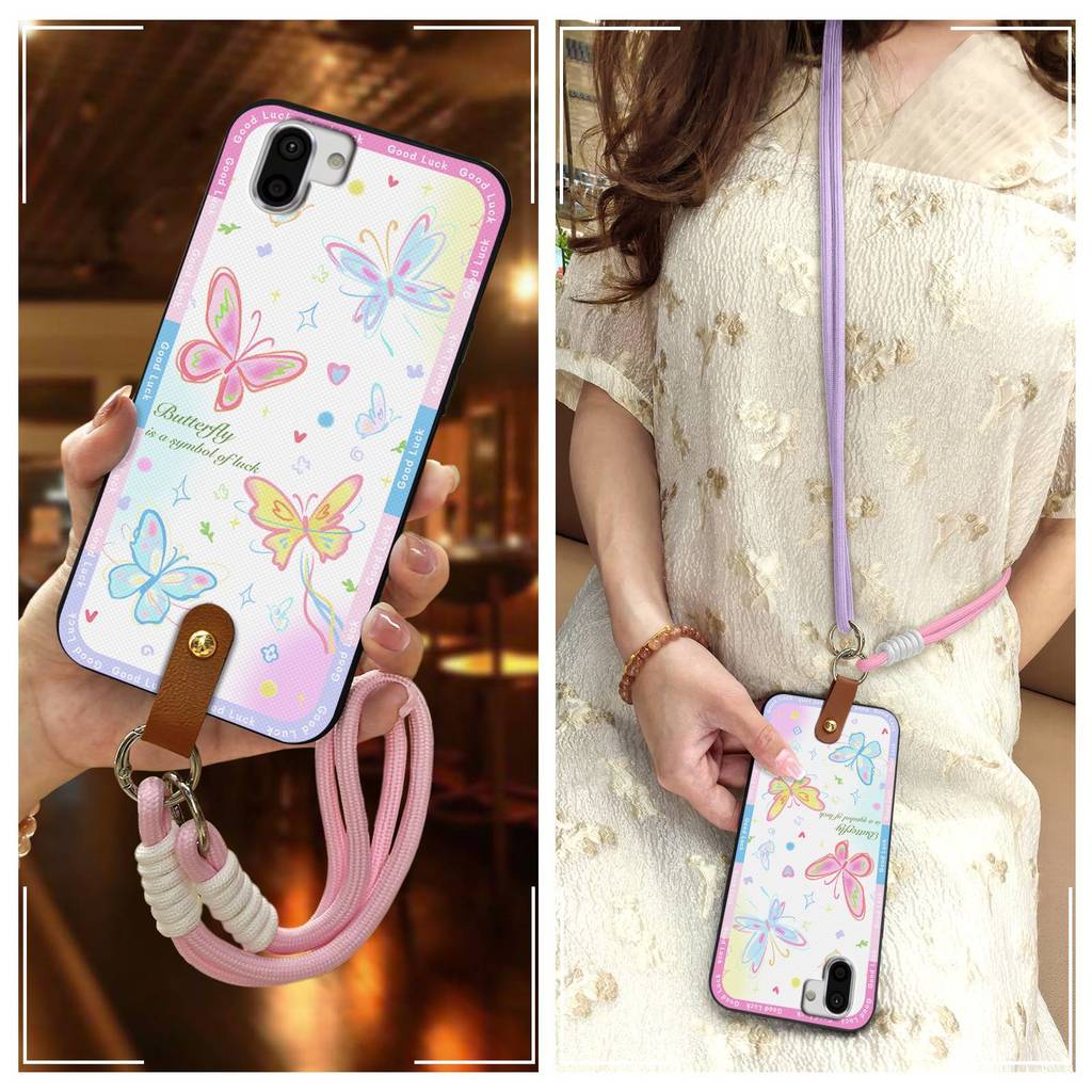 ป้องกันแนวทแยงเคสโทรศัพท์สําหรับ Sharp Aquos R2/SHV42/SH-03K Dirt-proof Full wrap Graffiti กันกระแทก