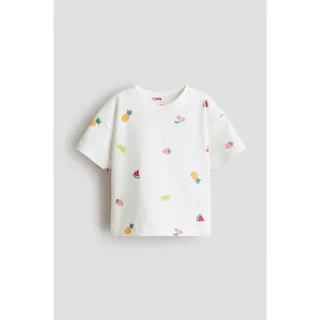 H&M(เอชแอนด์เอ็ม) เสื้อยืดพิมพ์ลาย เด็กผู้หญิง 1322463_2