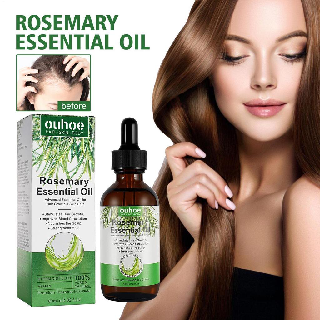 Rosemary Oil สําหรับผม Growth Essential Oils Nourishing Hair Oil Aromatherapy Hair Care Essential Oi