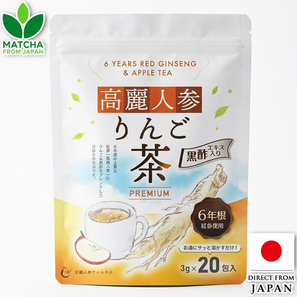 Premium Korean Red Ginseng Apple Tea Smooth Drink Pack