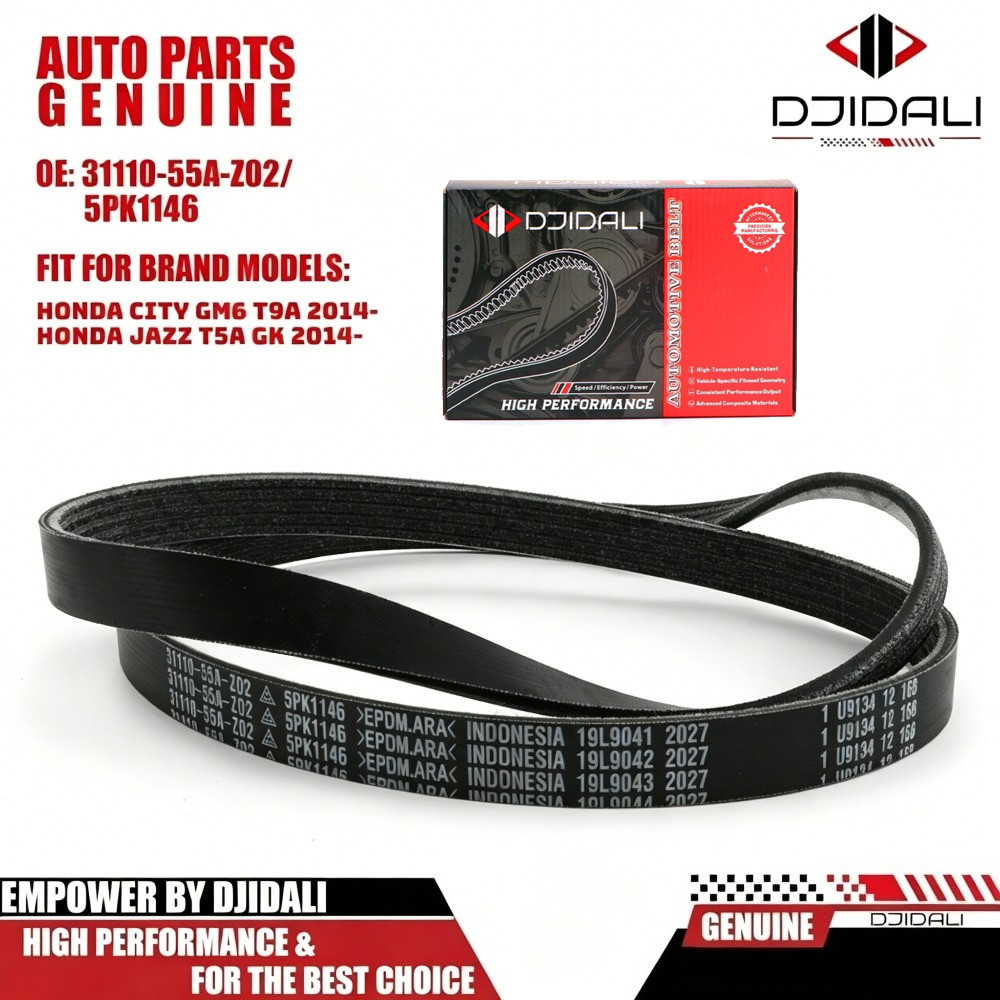 สายพานพัดลม 5pk1146 city gm6 t9a 2014- / jazz t5a gk 2014- 31110-55a-z02
