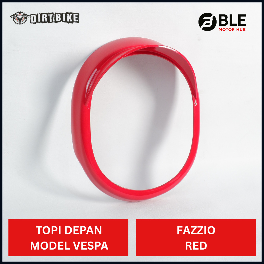 Dirtbike Visor Lamp Fazzio Red รุ่น Vespa | BLE มอเตอร์ฮับ