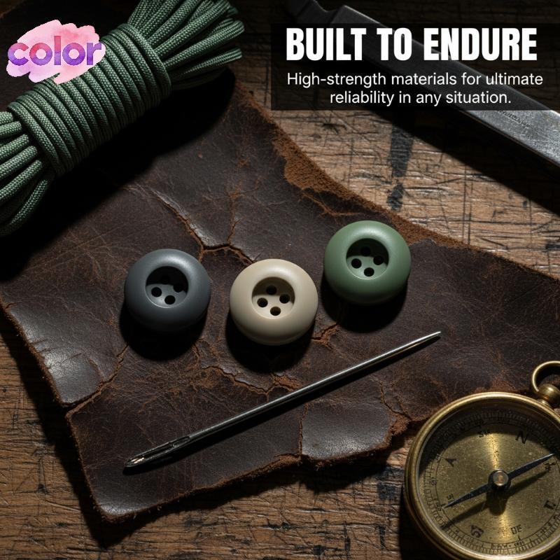 [สี] Escape 1095 Steel Scut de Hidden 34 BDU Button Spec Emergency Outdoor Utility Gear MY