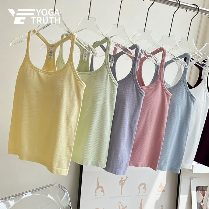 YOGATRUTH(เบาะคงที่) สปอร์ตบรา H-shaped Beauty Back Seamless Bra Yoga Gym