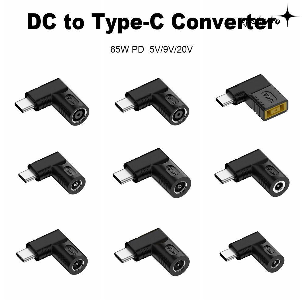 UPSTOTO อะแดปเตอร์ 5v 9v 12v USB C Connector 5.5X2.5 7.4X0.9 4.5X0.6mm PD 65W สําหรับ //